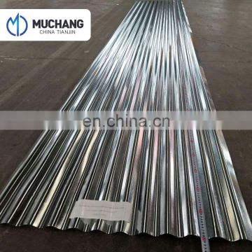 Factory price tianjin 22 gauge cold rolled corrugated steel cheap trapezoid metal roofing sheet