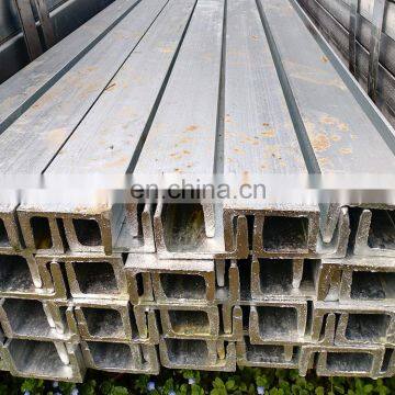 Structural JIS SPFC590 Galvanized U Channel Steel With Holes