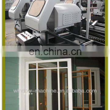 Double head cutting saw with digital showing system/Semi-automatic double head cutting saw/UPVC window door fabrication machine