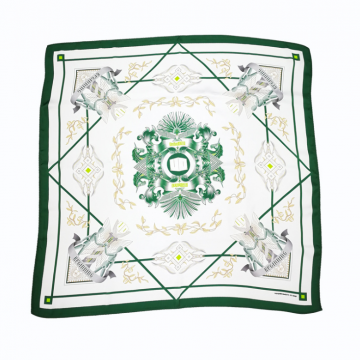 Custom Digital Satin Printed Hand Rolled Hem Silk Women Scarves 2019 photo-2