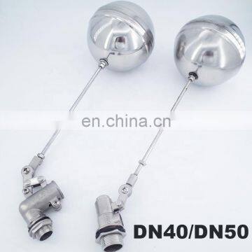 High temperature Water level switch DN40 DN50 Cold and Hot Water Tank Float Valve 1-1/2 2" stainless steel SS304 toilet valve