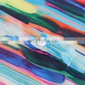 Colorful Women Dress Lantern Sleeve Loose Dresses Female Fashion 2020 photo-6