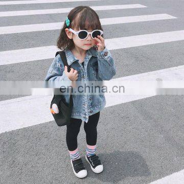 2-7Y New Spring Autumn Kids Jacket For Girls Ripped Holes Children Jeans Coats Boys Girls Demin Outerwear Costume photo-3