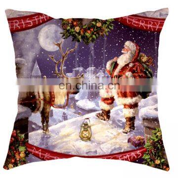 New Household Items Christmas Pillow Elk Pattern Fashion Cushion photo-2