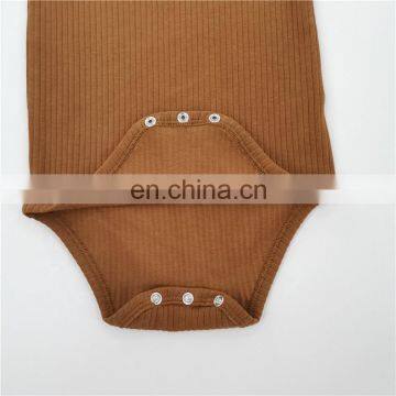 Comfortable and Convenient 100% Organic Cotton Baby Envelope Collar Short Sleeve Romper photo-5