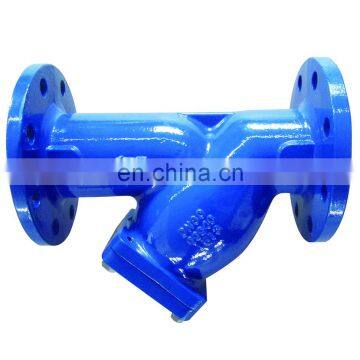 Ductile Iron Pipe Fitting flanged water mesh strainer filter valve y stype PN10 PN16