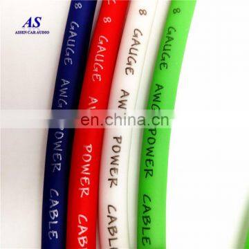 Car Audio Blue 1/0 AWG OFC to Dual 4 Gauge OFC Complete Amp Power Wire photo-6