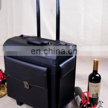 Senior Business White Wine Suitcase,6 Aluminum Wine Bottles Trolley Case/wine Bottle Display Case photo-3
