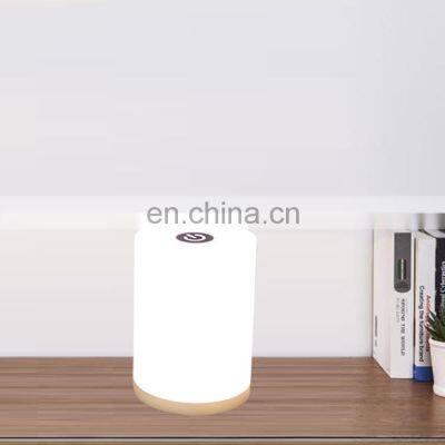 America Style Aluminium Base Acrylic LED Shade Lamp Indoor Bedside Lighting Cylinder Shell Table Lamp photo-5