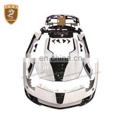 Комплект внешнего тюнинга в стиле MS для Fer-rari 488 GTB: передний бампер, боковые юбки, крылья, спойлер для автомобиля