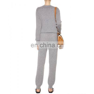 Fashion Woman's Knitted Cashmere Pants Casual Pants Trousers photo-2