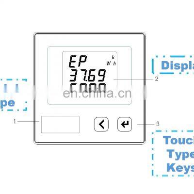 Smart Building LCD Display Digital Volt Ampere Multi-functional ac Energy Meter photo-3