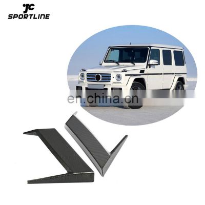 Carbon Fiber G550 G63 Side Fender Vent Trims for Mercedes-Benz G Class G550 G500 G63 AMG Base Sport Utility 4-Door