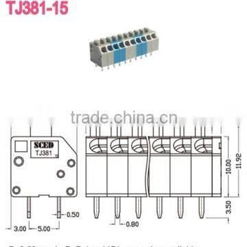 Termin Block 3.50mm Screwless Pcb Spring Terminal Block For Electric Power Security Termin Block photo-2