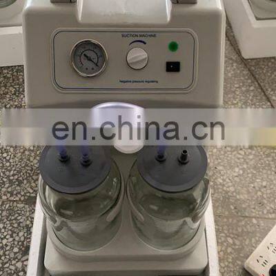 High Quality Portable Medical Electric Suction Apparatus With Two Bottle for Operating Room