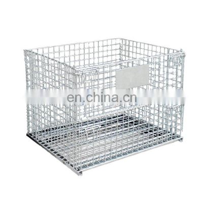 metal storage cage wire mesh pallet cage warehouse stillage pallet storage cage