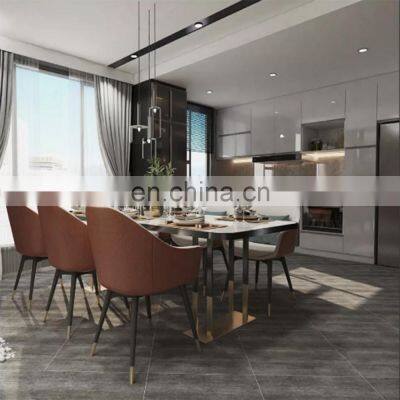 factory stock matt non slip semi tile porcelain floor semi  gray tile