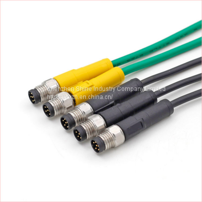 M8 Overmolded Waterproof Cable Connector Straight Male Female Plug | China Factory photo-3