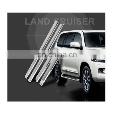 Car Accessories 4 Pcs ABS Chrome Car Door Moulding Strip Car Door Side Moulding for land cruiser 200 prado 150