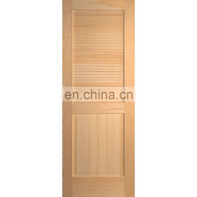 Wood louver door closet doors