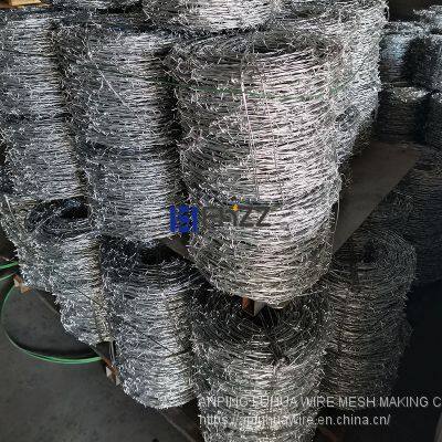 Hot Dipped Galvanized Steel Double Twist Barbed Wire for Security Fencing photo-4