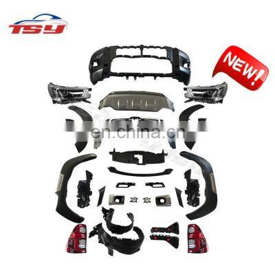 China Factory Selling Price Car Kit Parts Body Kits For Toyota Hilux Rocco 2021 With Led Lamp Accessories