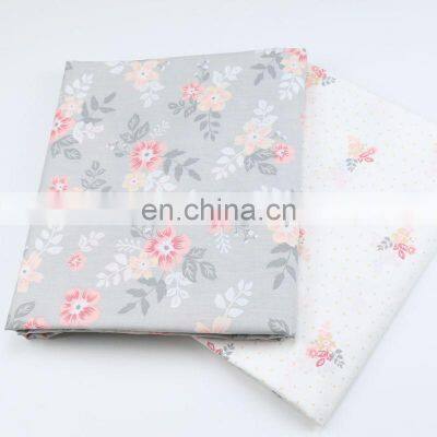 2.35m wide width pure cotton fabric wholesale garden floral printed cotton bedding twill fabric