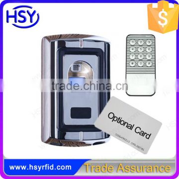 HSY-F107 1000 Fingerprint 2000 Smart card 125khz IP65 RFID Stand alone Single Door Controller