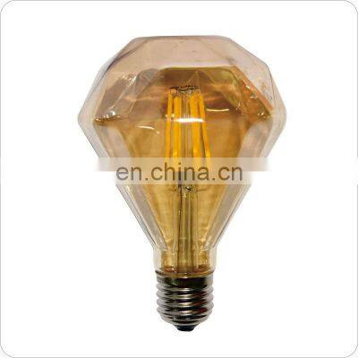 LED candle bulb E27E14 size screw mouth 5W7w sharp bubble pull tail crystal chandelier energy-saving light source