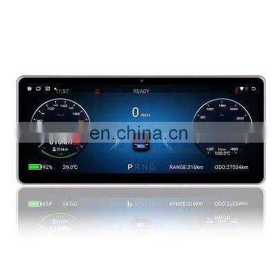 Hansshow IPS Screen Car LCD Dashboard Panel Car Instrument Cluster For Tesla Model 3/Y Multifunction Car Digital Speedometer