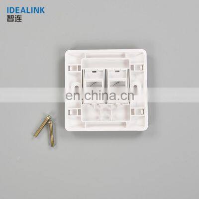 Communication Network RJ45 Wall Socket Face Plate 2 Port Dual Face Plate photo-4