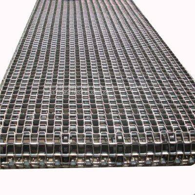 Metal Honeycomb Mesh Conveyor Belts Metal Great Wall Mesh Belts Metal Flat Wire Beltinggreat Wall 304 Stainless Steel Rod Chain Conveyor Mesh Wire Belt