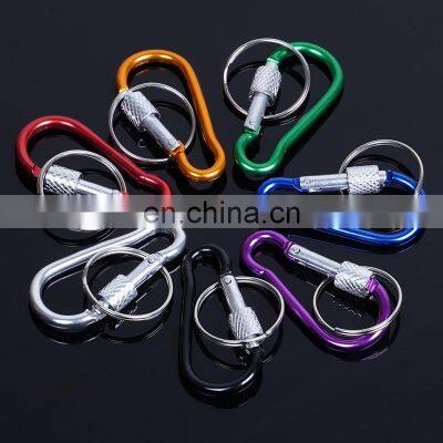 Affordable Snap Black Hooks Metal Custom High Quality Aluminum Carabiner Key Ring Clip