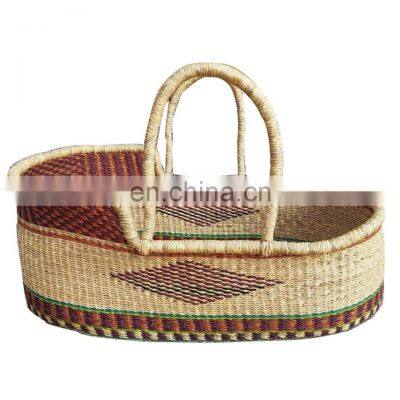 Best Product Baby Seagrass Changing Basket Custom Moses Basket Nursery high quality Storage basket Woven vietnam supplier