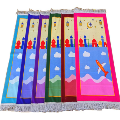 Muslim Foldable Prayer Mat Wholesale With Pocket Islamic Plain Prayer Mat Sejadah Prayer Mat With Backrest photo-3