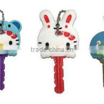 New design animal shaped PVC Key Cap