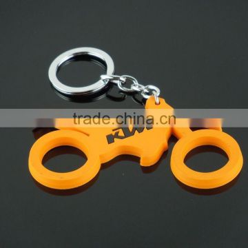 high quality motorcross motorcycle pvc keychain keyring for KTM