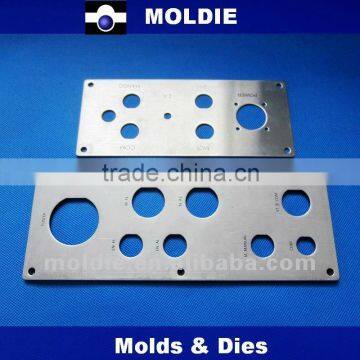 Punching plate of panel