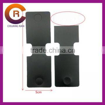New Design Wholesales black PVC logo printed earring necklace card adhesive