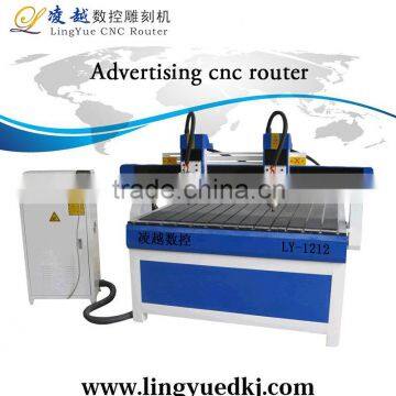 jinan two heads high quality ball screw cnc carving machine