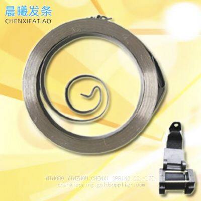 Ningbo Chenxi spring car seat belt coil spring fire fighting equipment wind safety rope coil spring alarm coil spring