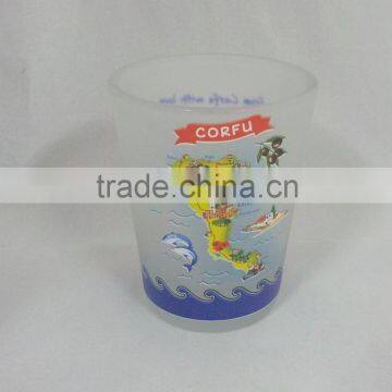 souvenir frosted 2OZ shot glass with customer's logo