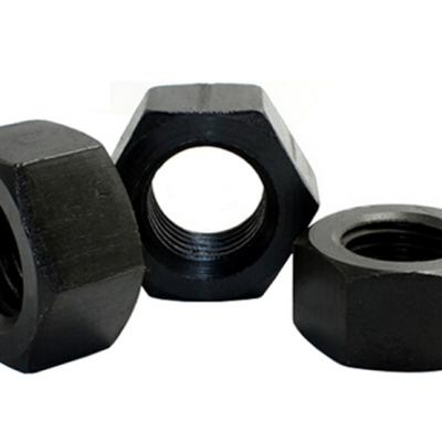 Hex Nut Hex Nut High Strength Grade 8.8 External Hex Screw Cap Blackening Heat Treatment Tempered Hex Thickened Enlarged Fine Tooth Nut photo-3