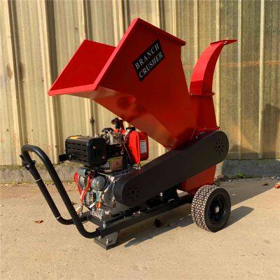 Tree Branch Crusher, Fruit Tree Branch Shredder, Multi-functional Gasoline/diesel Electric Wood and Straw Shredder photo-2