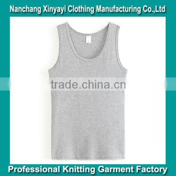 Plain 100% Cotton tank top custom Man's Vest China Supplier