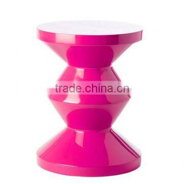 High quality best selling pink spun bamboo stool from Vietnam