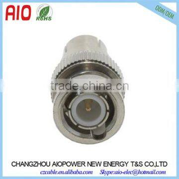 Straight Zinc Alloy With Nickel Plating Coaxial Adapter RCA Male to BNC Male RCA to BNC photo-3