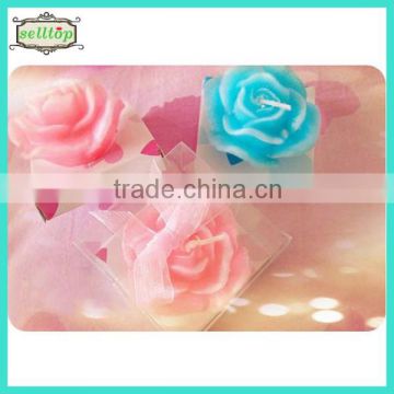 Hot sell lotus shape candle newest wedding party giveaways