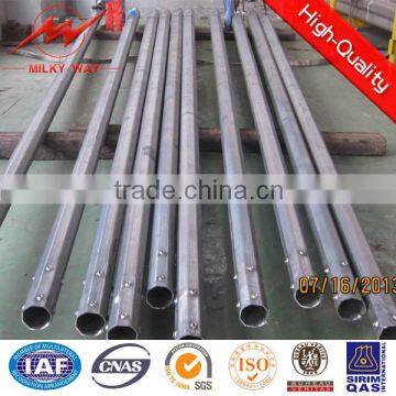 Q345 3mm-5mm thickness hot dip galvanized street light pole ISO certificate