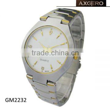 stainless steel chain wrist watch for men